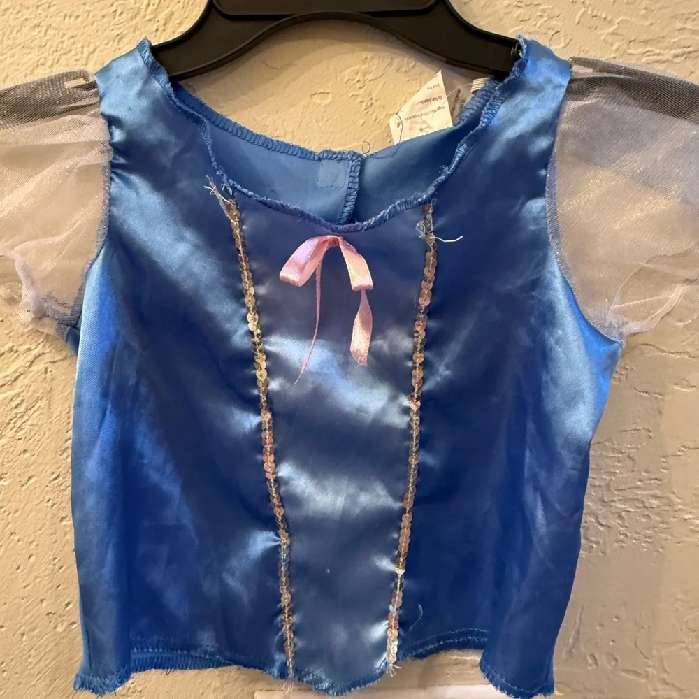 Disney Cinderella Shimmer Blue Princess Sz 4+
Costume Dress Top Skirt Headband - Picture 10 of 13